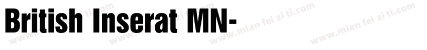 British Inserat MN字体转换